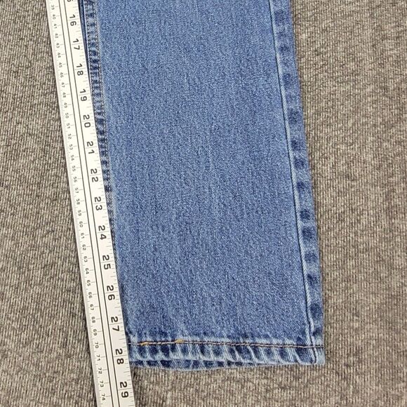 Levis 505 Jeans Men 30x28* Blue Regular Fit Medium Stone Wash Workwear 005054891 - Picture 6 of 13